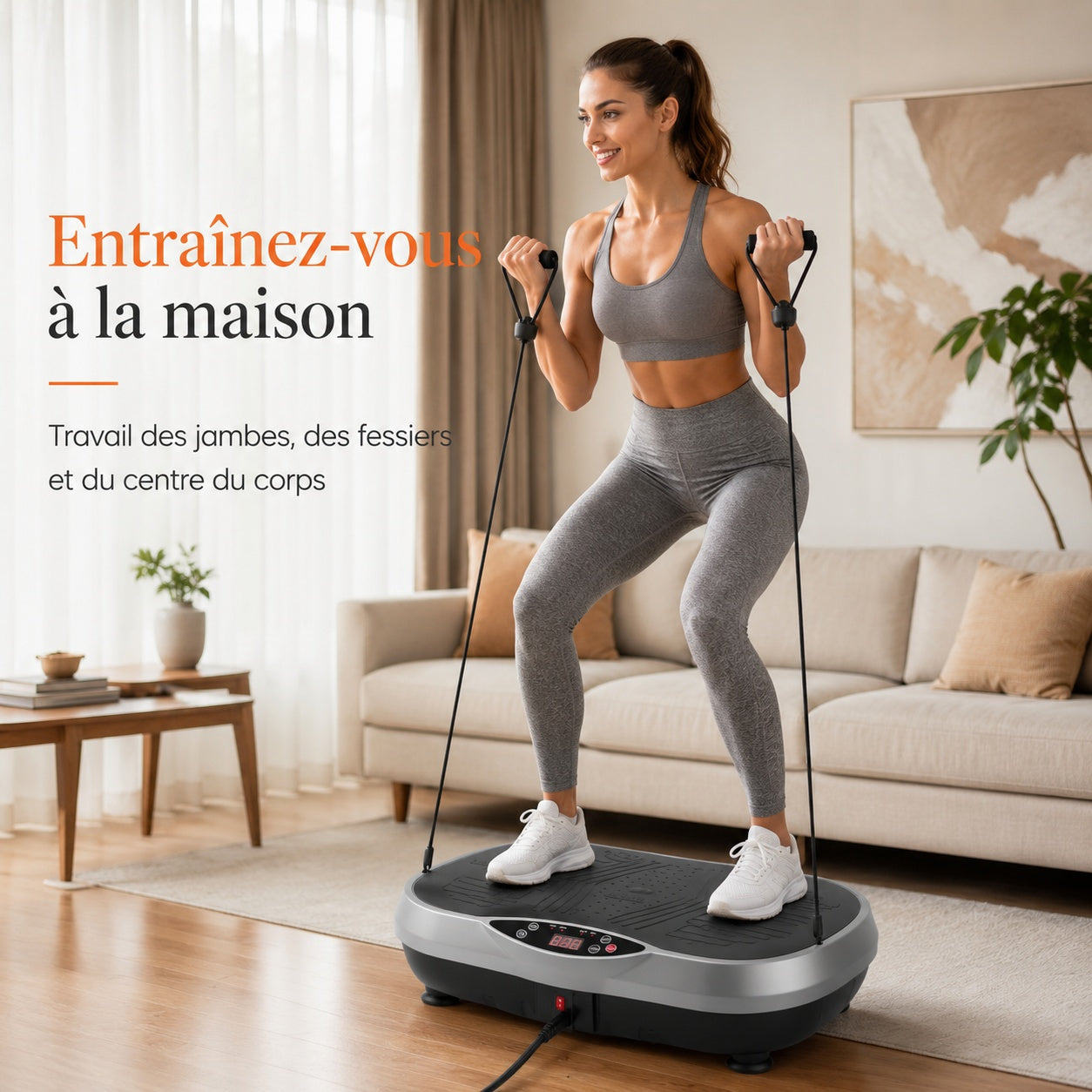 Entraînement sur plateforme vibrante à domicile